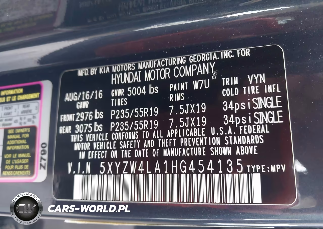 2017 Hyundai Santa Fe Sport 2.0T Ultimate VIN:5XYZW4LA1HG454135 - 9