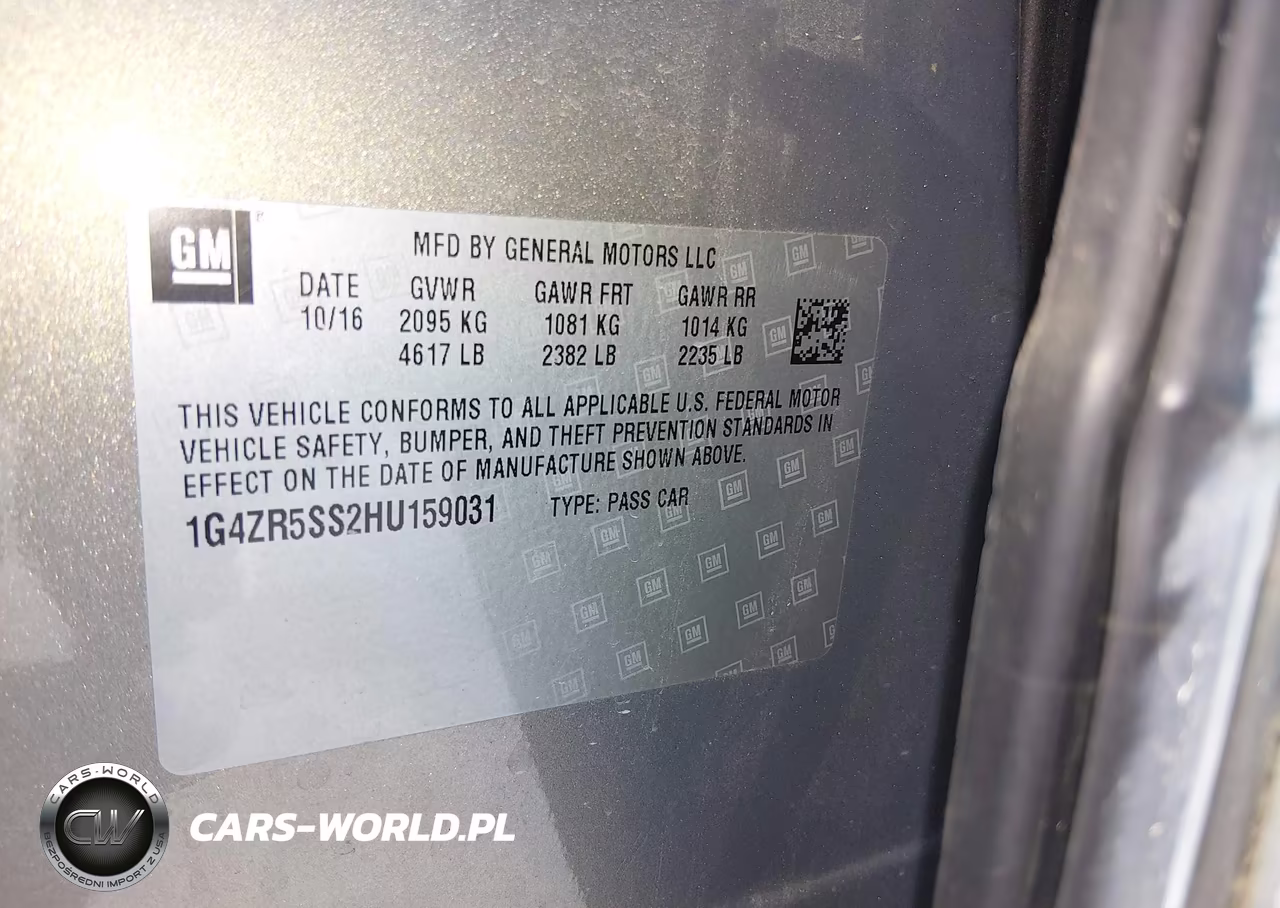 2017 Buick Lacrosse Premium VIN:1G4ZR5SS2HU159031 - 9