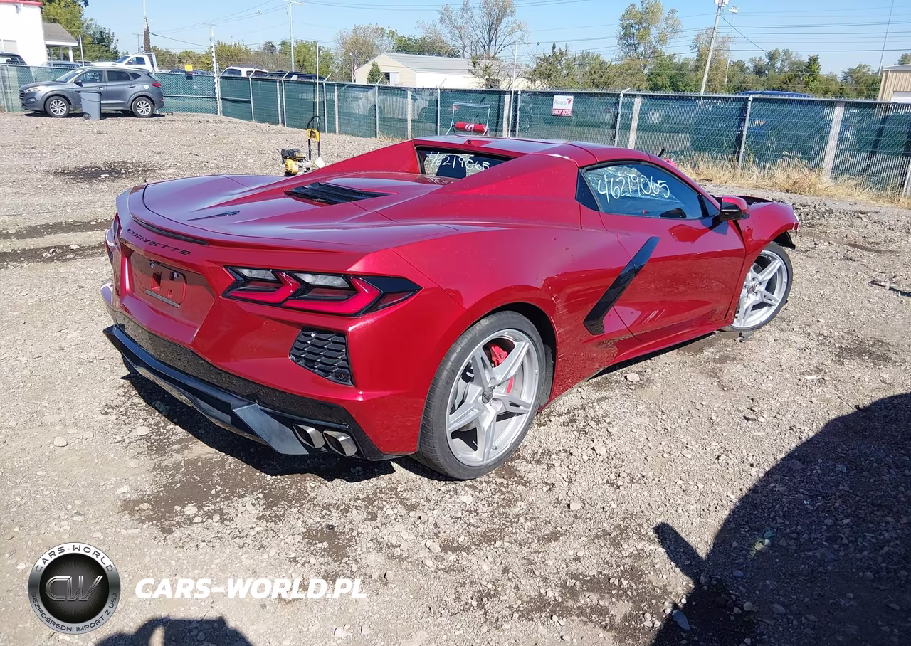 2021 Chevrolet Corvette Stingray Rwd 2Lt VIN:1G1YB3D47M5124666 - 4