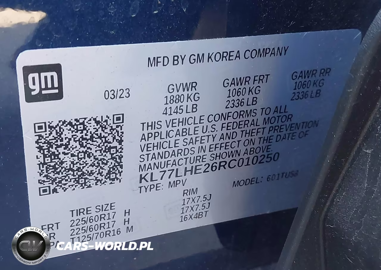 2024 Chevrolet Trax Fwd Lt VIN:KL77LHE26RC010250 - 9