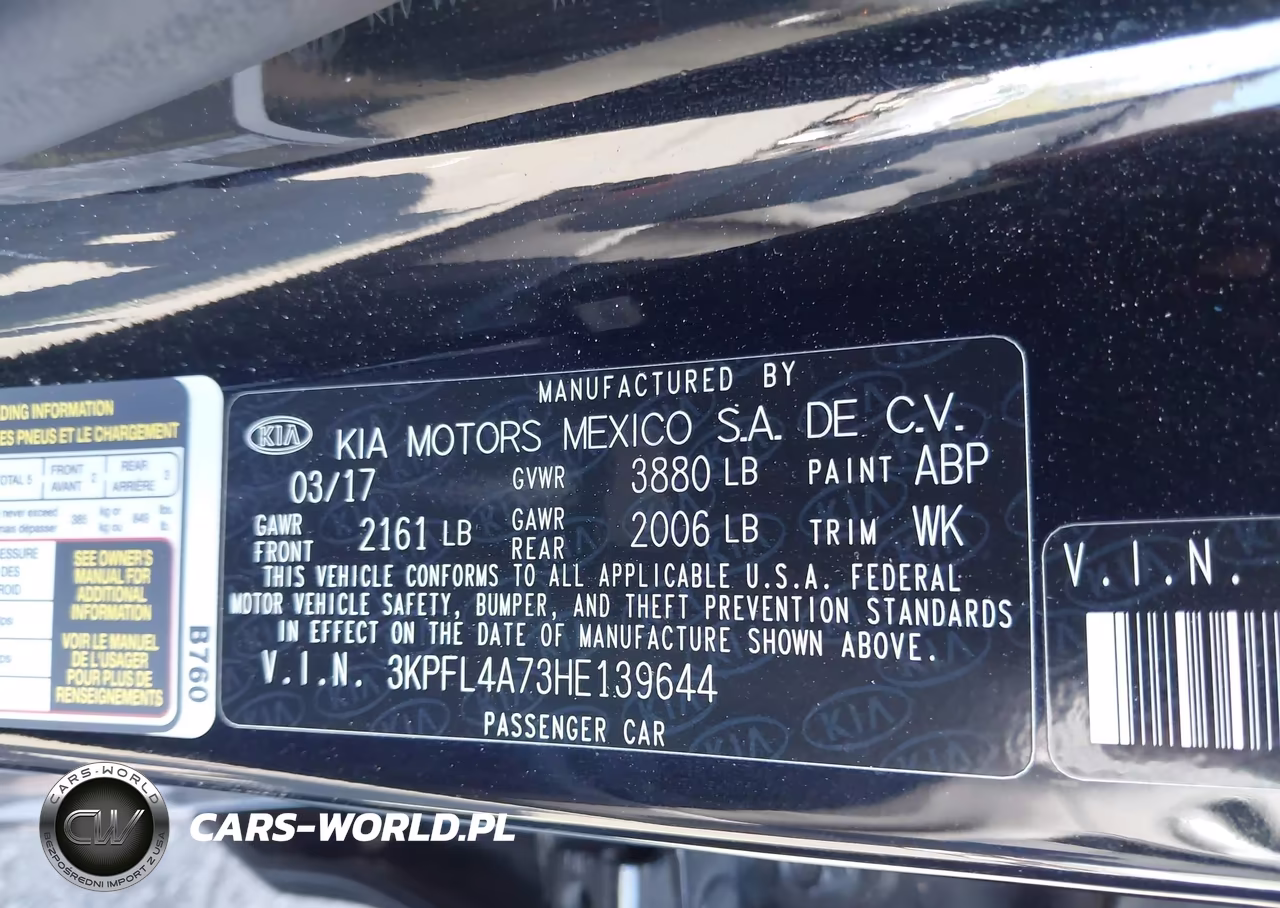 2017 Kia Forte Lx VIN:3KPFL4A73HE139644 - 9