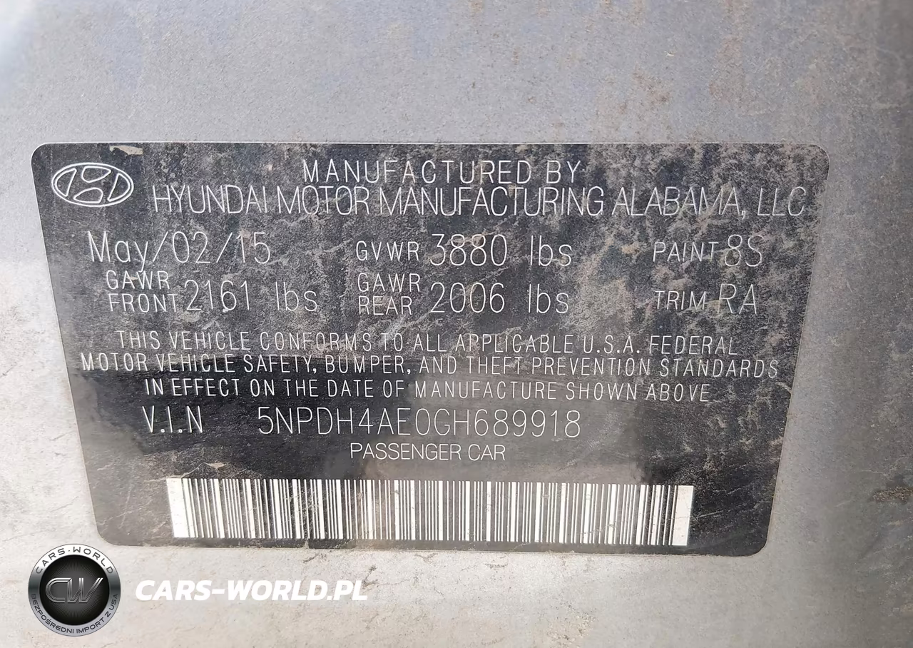 2016 Hyundai Elantra Se VIN:5NPDH4AE0GH689918 - 9
