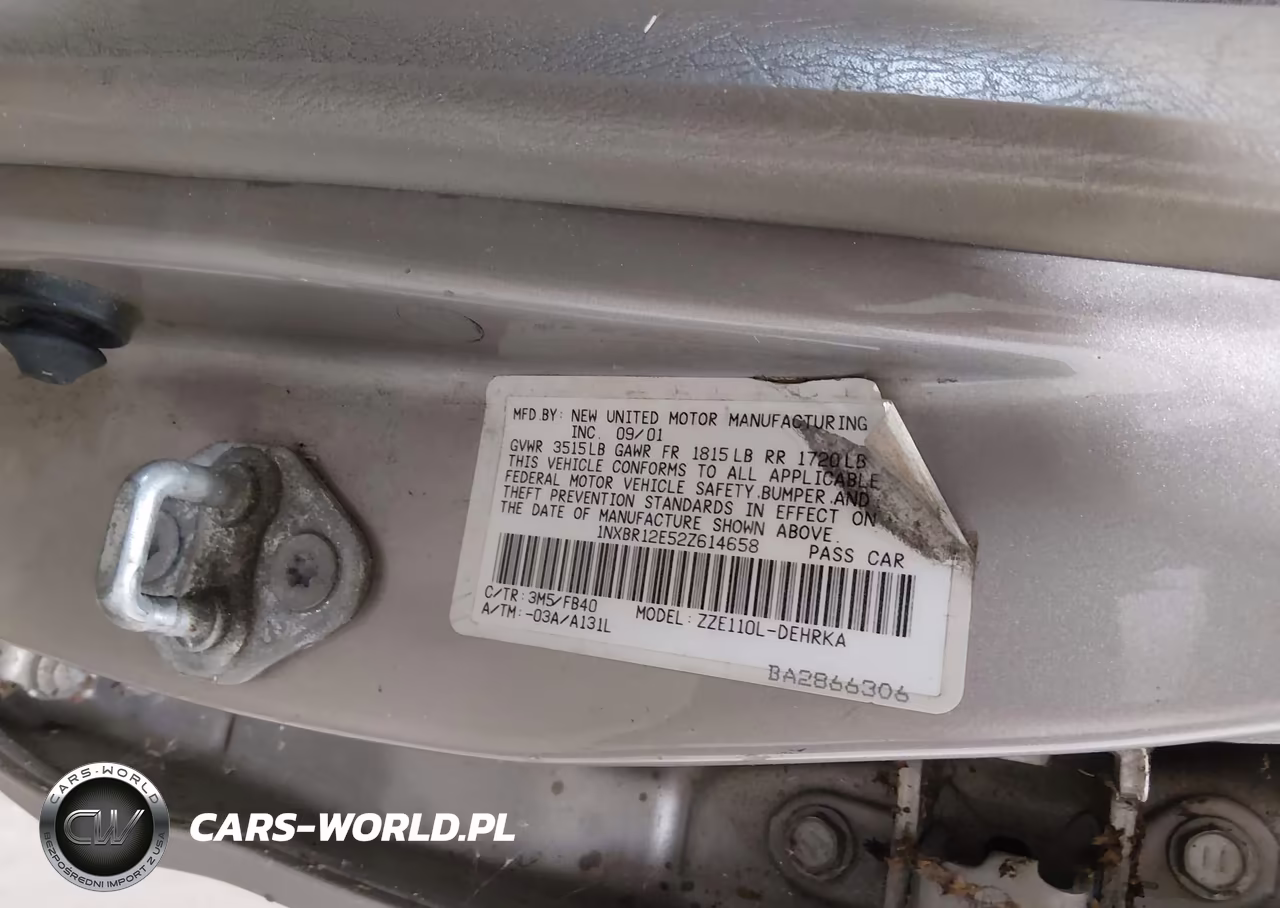 2002 Toyota Corolla Ce VIN:1NXBR12E52Z614658 - 9