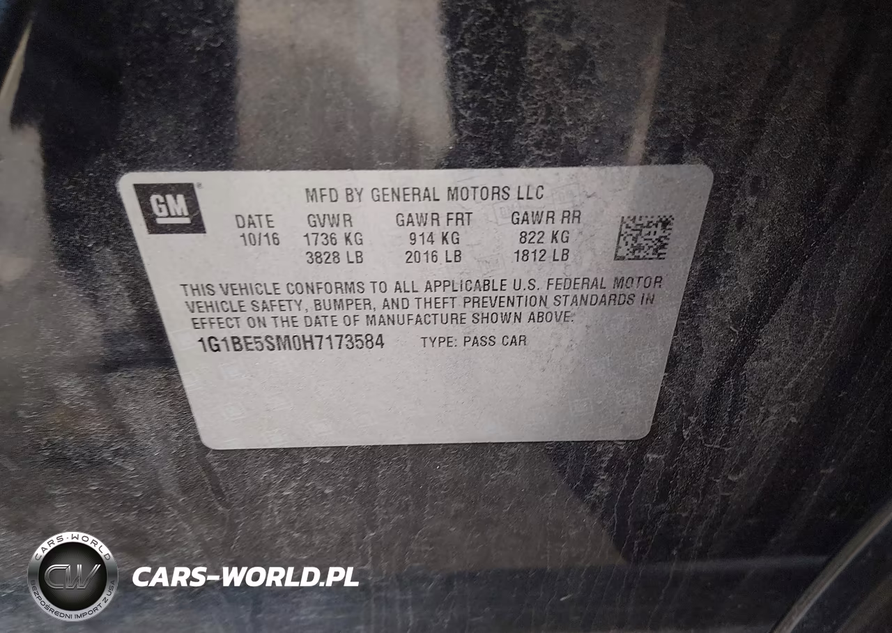 2017 Chevrolet Cruze Lt Auto VIN:1G1BE5SM0H7173584 - 9