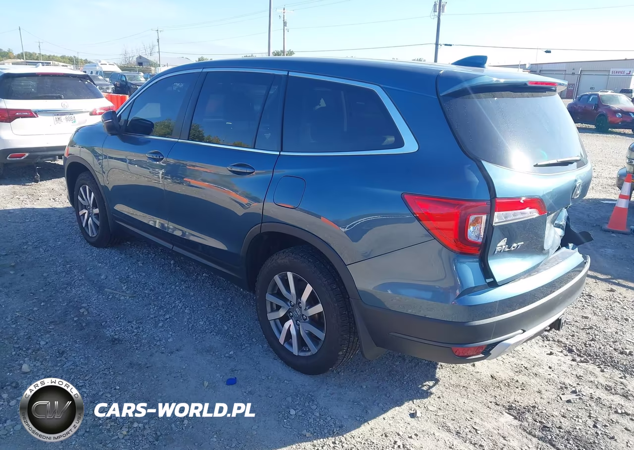 2021 Honda Pilot Awd Ex-L VIN:5FNYF6H54MB011868 - 3