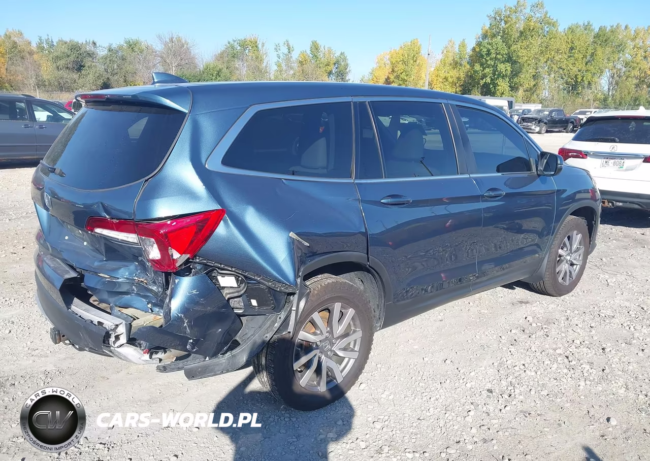 2021 Honda Pilot Awd Ex-L VIN:5FNYF6H54MB011868 - 4
