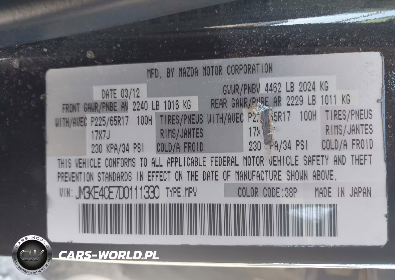 2013 Mazda Cx-5 Touring VIN:JM3KE4CE7D0111330 - 9