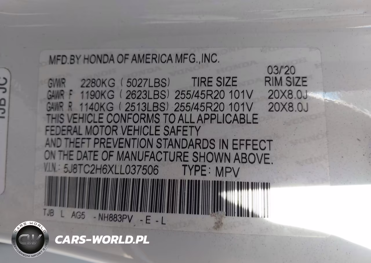 2020 Acura Rdx A-Spec Package VIN:5J8TC2H6XLL037506 - 9