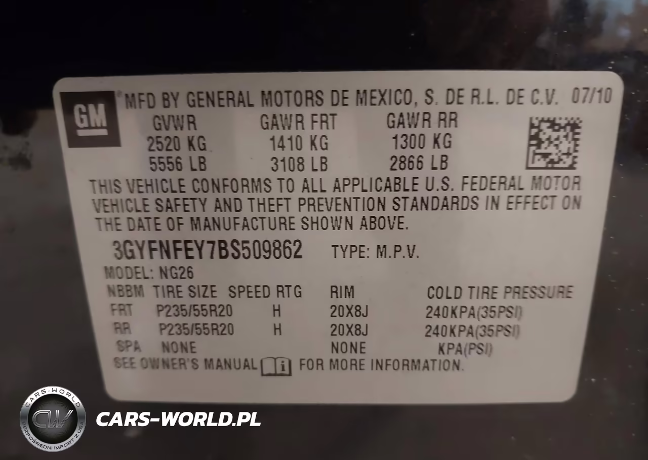 2011 Cadillac Srx Premium Collection VIN:3GYFNFEY7BS509862 - 9