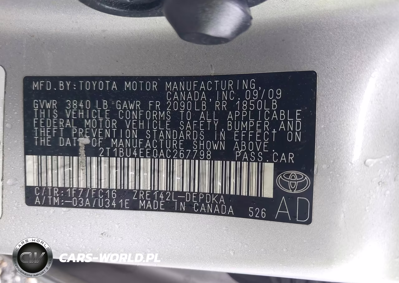 2010 Toyota Corolla Le VIN:2T1BU4EE0AC267798 - 9