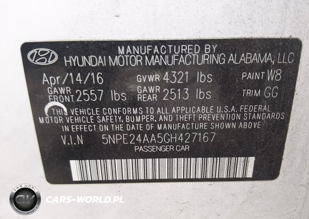 2016 Hyundai Sonata Eco VIN:5NPE24AA5GH427167 - 9