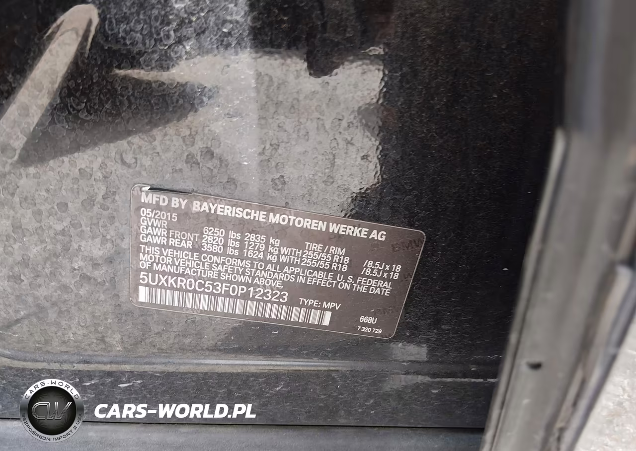 2015 BMW X5 xDrive35I VIN:5UXKR0C53F0P12323 - 9