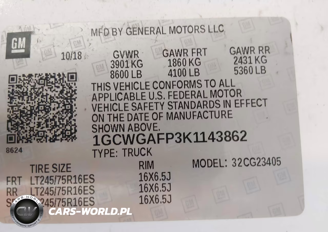 2019 Chevrolet Express 2500 Work Van VIN:1GCWGAFP3K1143862 - 9