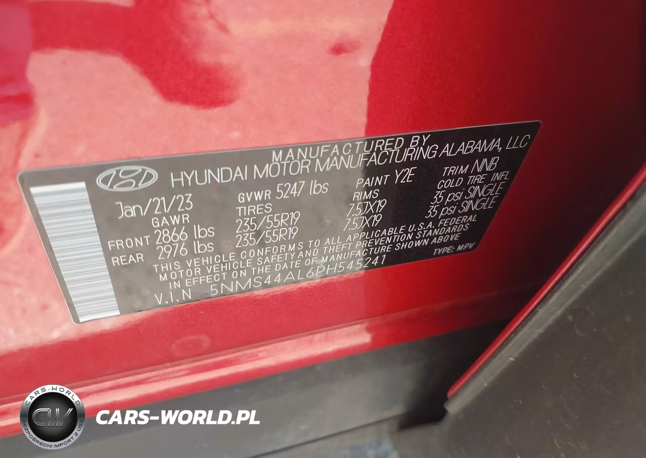 2023 Hyundai Santa Fe Limited VIN:5NMS44AL6PH545241 - 9