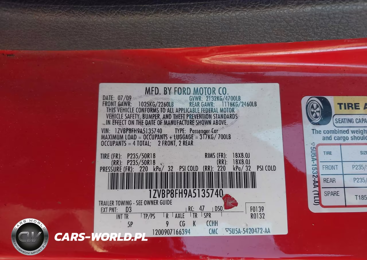 2010 Ford Mustang Gt-Gt Premium VIN:1ZVBP8FH9A5135740 - 9