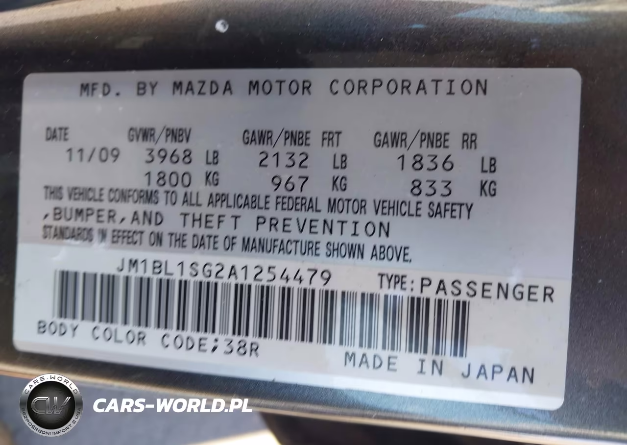2010 Mazda Mazda3 I Touring VIN:JM1BL1SG2A1254479 - 9