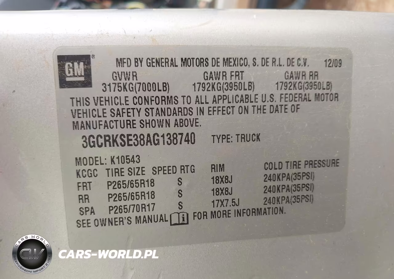 2010 Chevrolet Silverado 1500 Lt VIN:3GCRKSE38AG138740 - 9