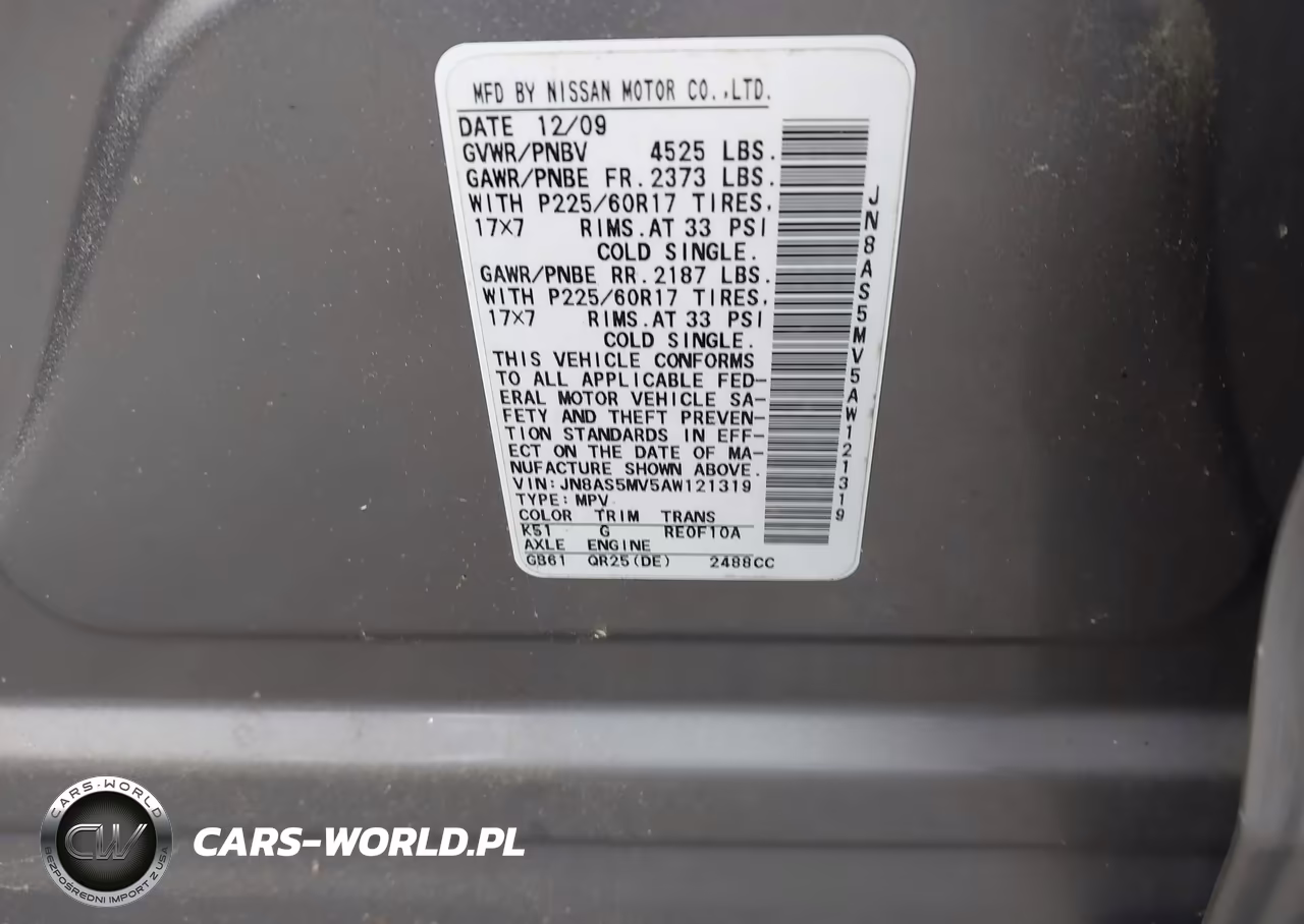 2010 Nissan Rogue Sl VIN:JN8AS5MV5AW121319 - 9
