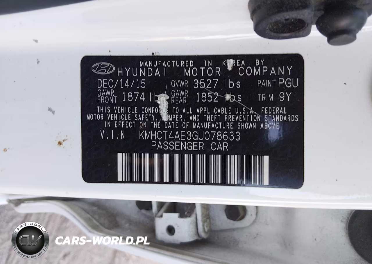 2016 Hyundai Accent Se VIN:KMHCT4AE3GU078633 - 9