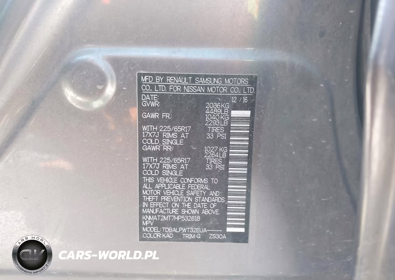 2017 Nissan Rogue S VIN:KNMAT2MT7HP532618 - 9