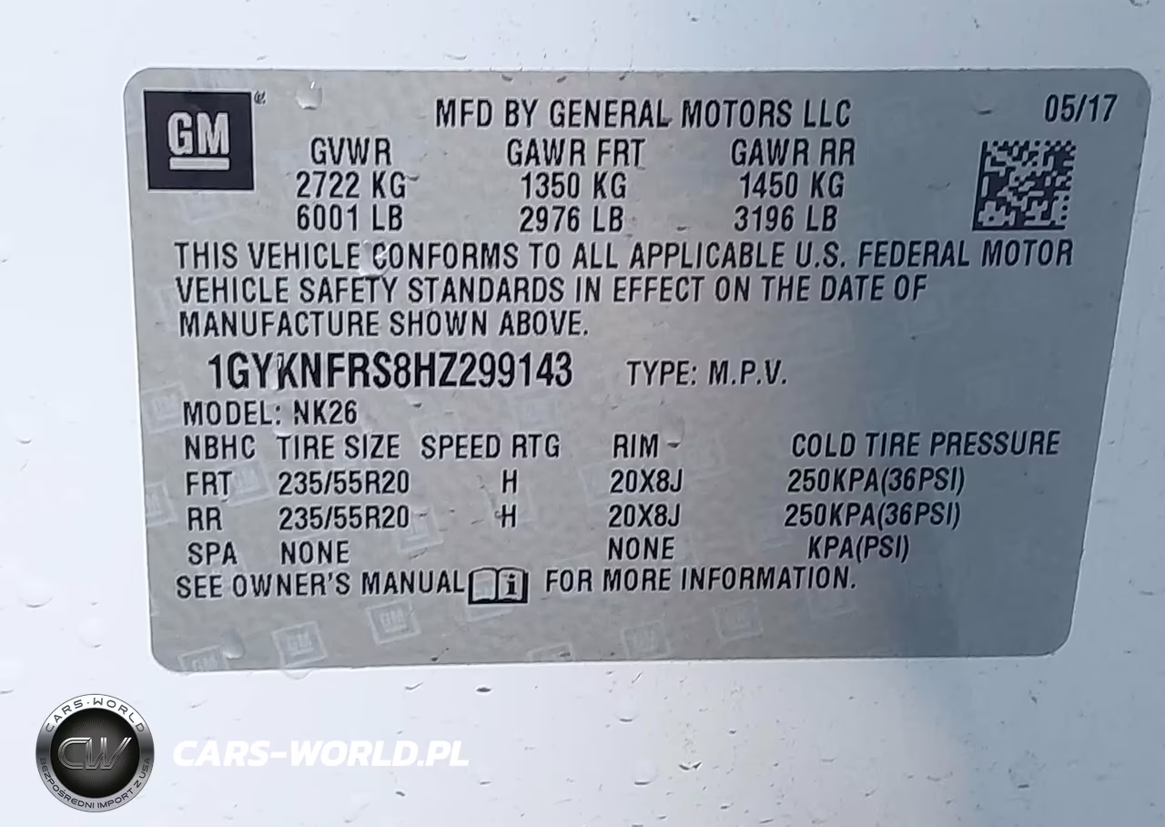 2017 Cadillac Xt5 Platinum VIN:1GYKNFRS8HZ299143 - 9