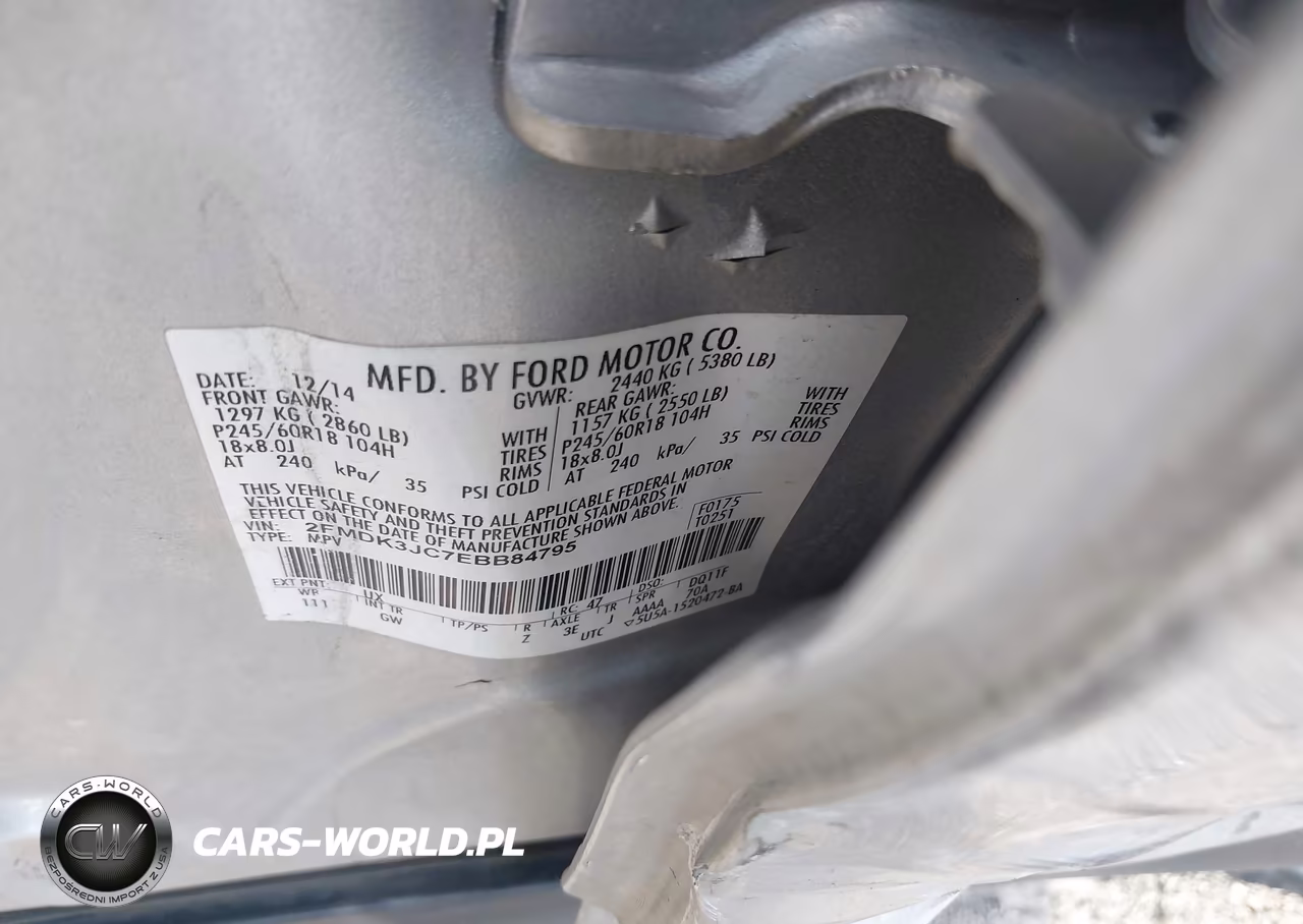 2014 Ford Edge Sel VIN:2FMDK3JC7EBB84795 - 9