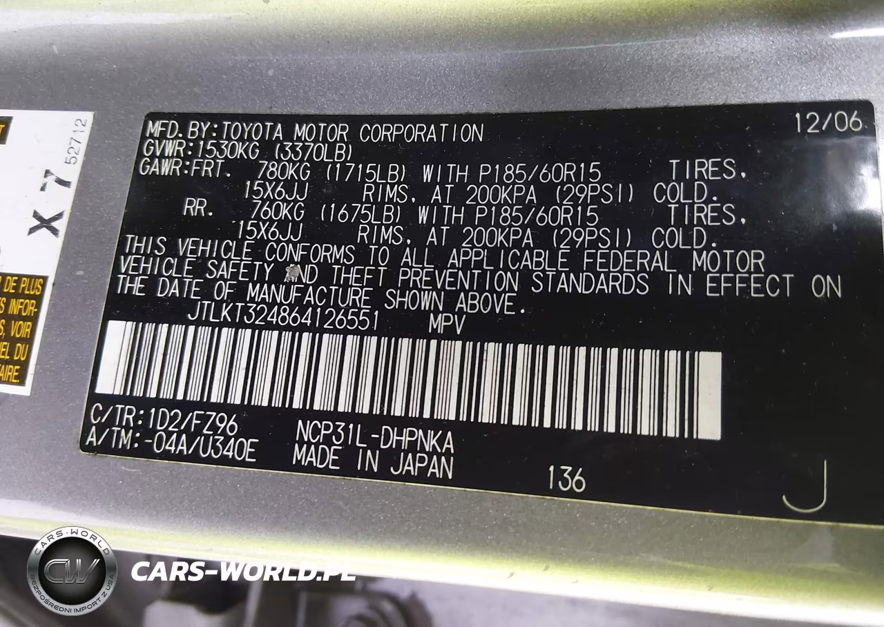 2006 Scion Xb VIN:JTLKT324864126551 - 9