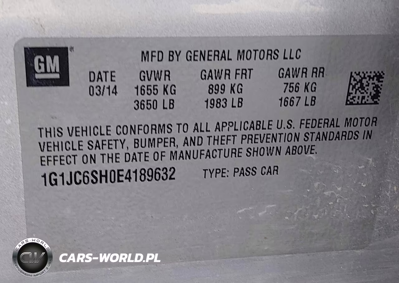 2014 Chevrolet Sonic Lt Auto VIN:1G1JC6SH0E4189632 - 9
