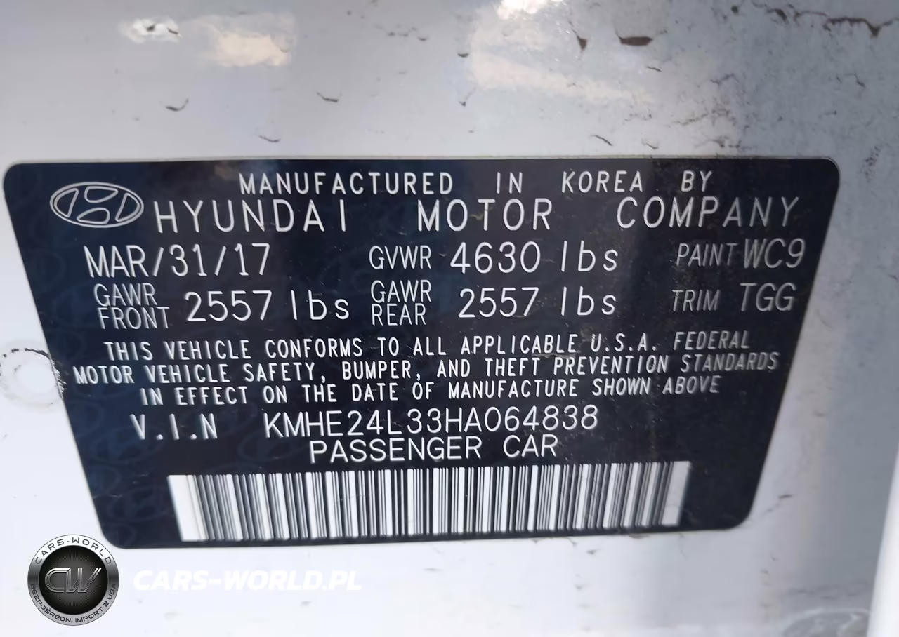 2017 Hyundai Sonata Hybrid Se VIN:KMHE24L33HA064838 - 9