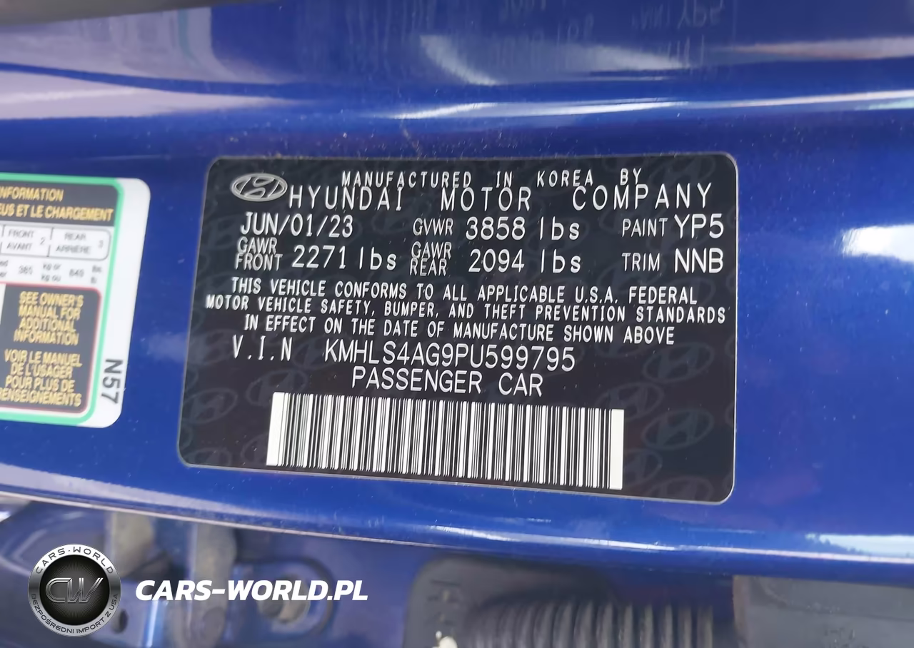 2023 Hyundai Elantra Sel VIN:KMHLS4AG9PU599795 - 9