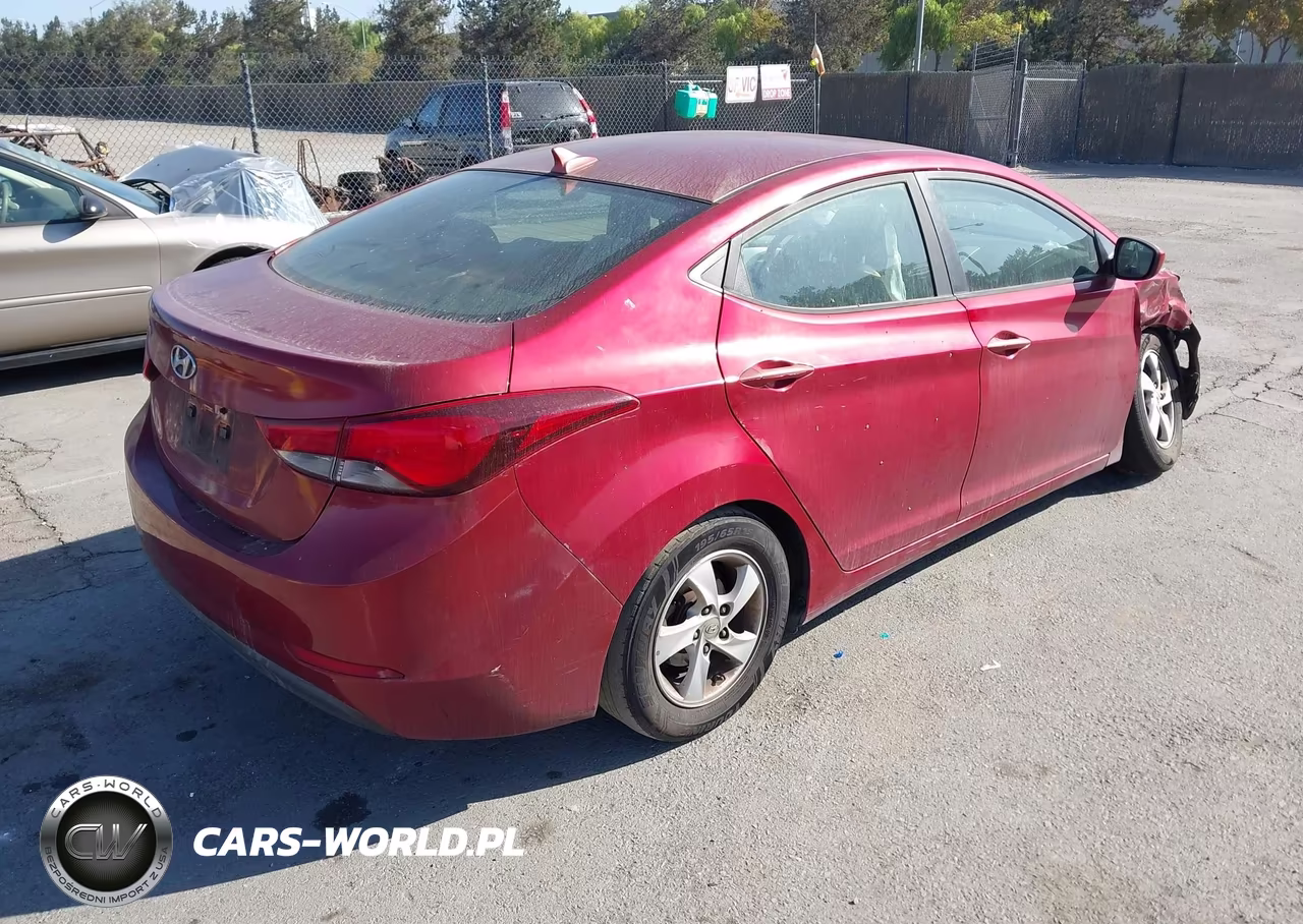 2014 Hyundai Elantra Se VIN:5NPDH4AE4EH534396 - 4