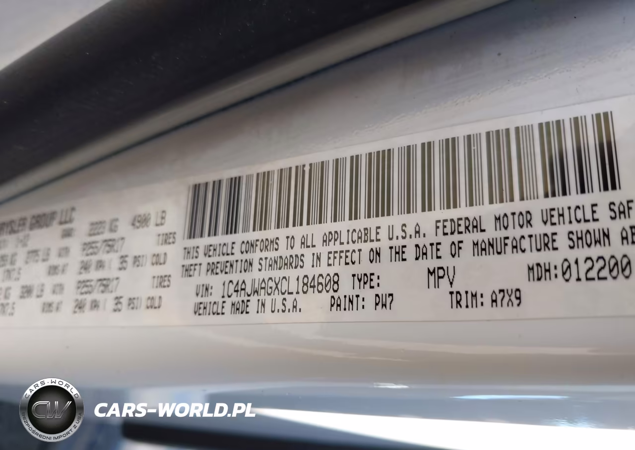 2012 Jeep Wrangler Sport VIN:1C4AJWAGXCL184608 - 9
