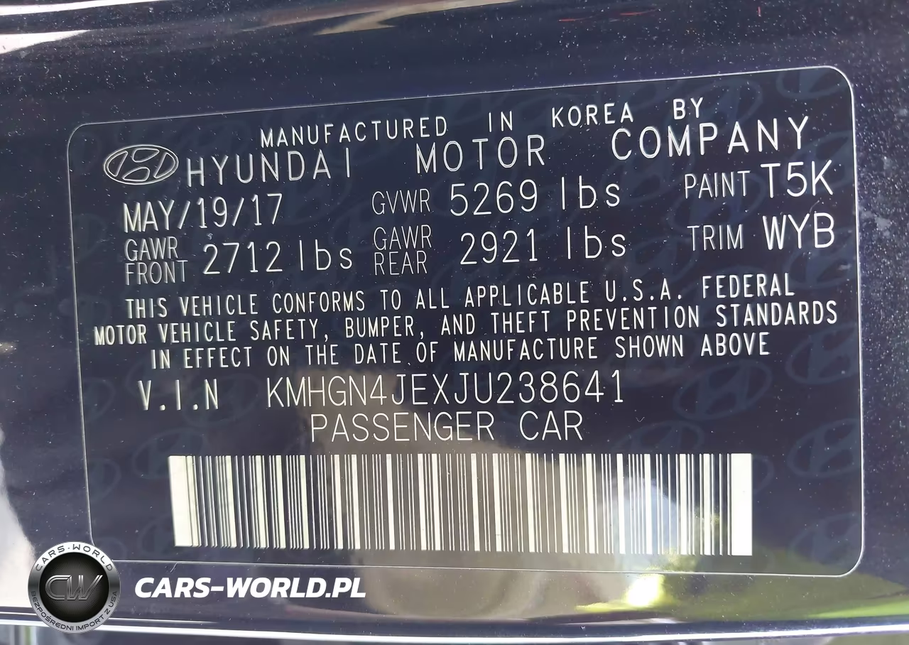2018 Genesis G80 3.8 VIN:KMHGN4JEXJU238641 - 9