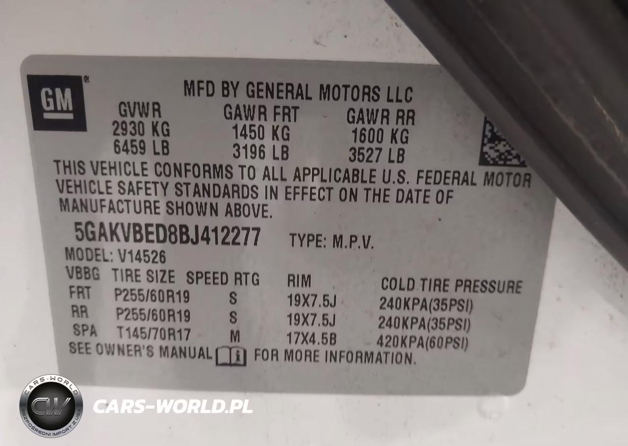 2011 Buick Enclave 1Xl VIN:5GAKVBED8BJ412277 - 9