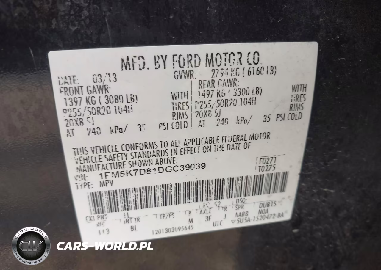 2013 Ford Explorer Xlt VIN:1FM5K7D81DGC39039 - 9