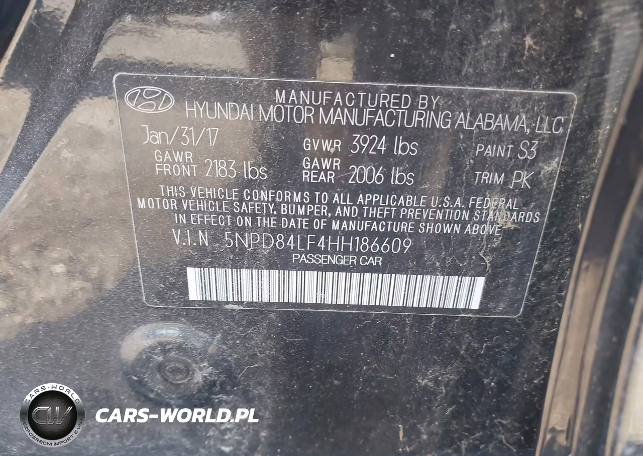 2017 Hyundai Elantra Se VIN:5NPD84LF4HH186609 - 9