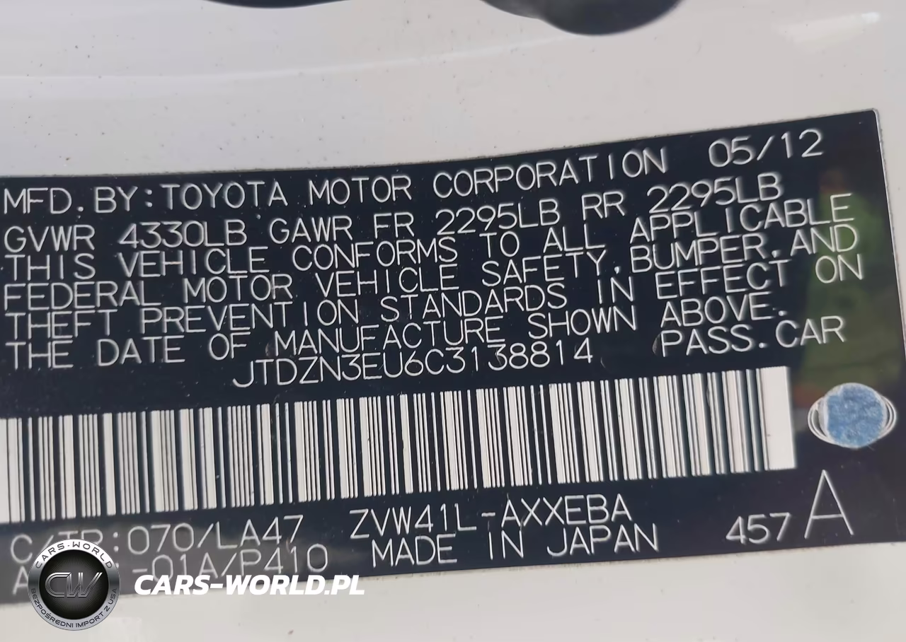 2012 Toyota Prius V Five VIN:JTDZN3EU6C3138814 - 9