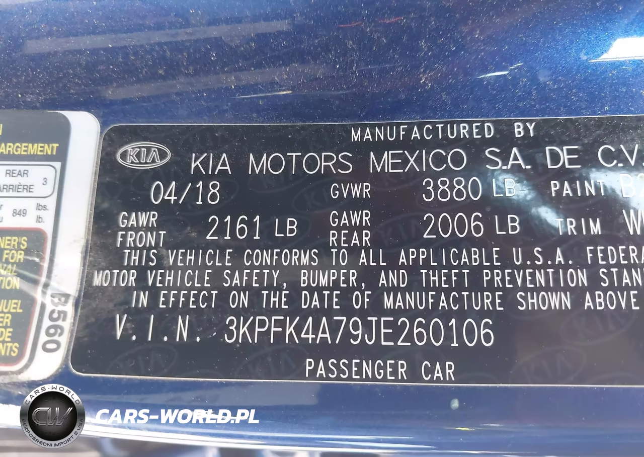 2018 Kia Forte Lx VIN:3KPFK4A79JE260106 - 9