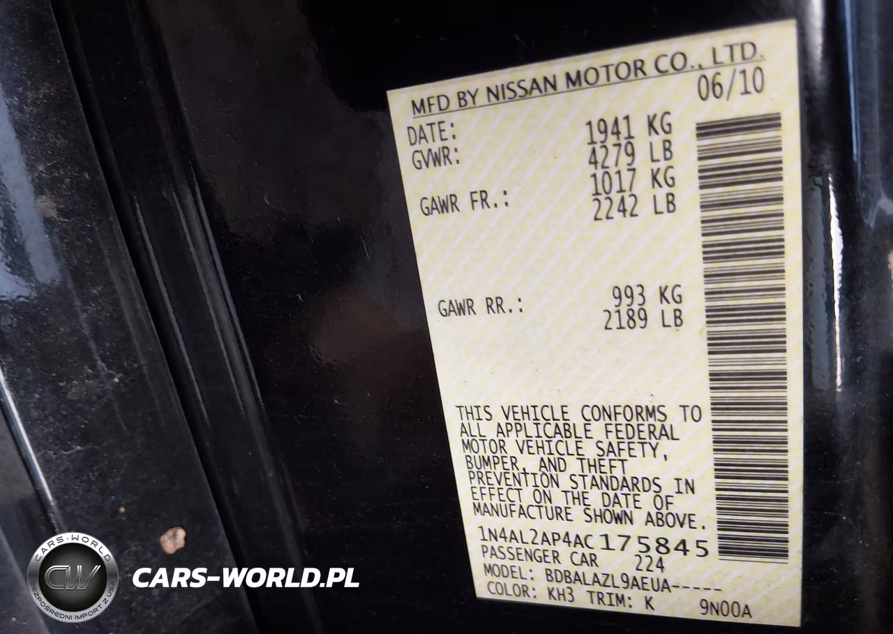 2010 Nissan Altima 2.5 VIN:1N4AL2AP4AC175845 - 9