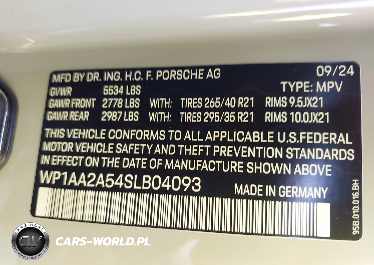 2025 Porsche Macan T VIN:WP1AA2A54SLB04093 - 9