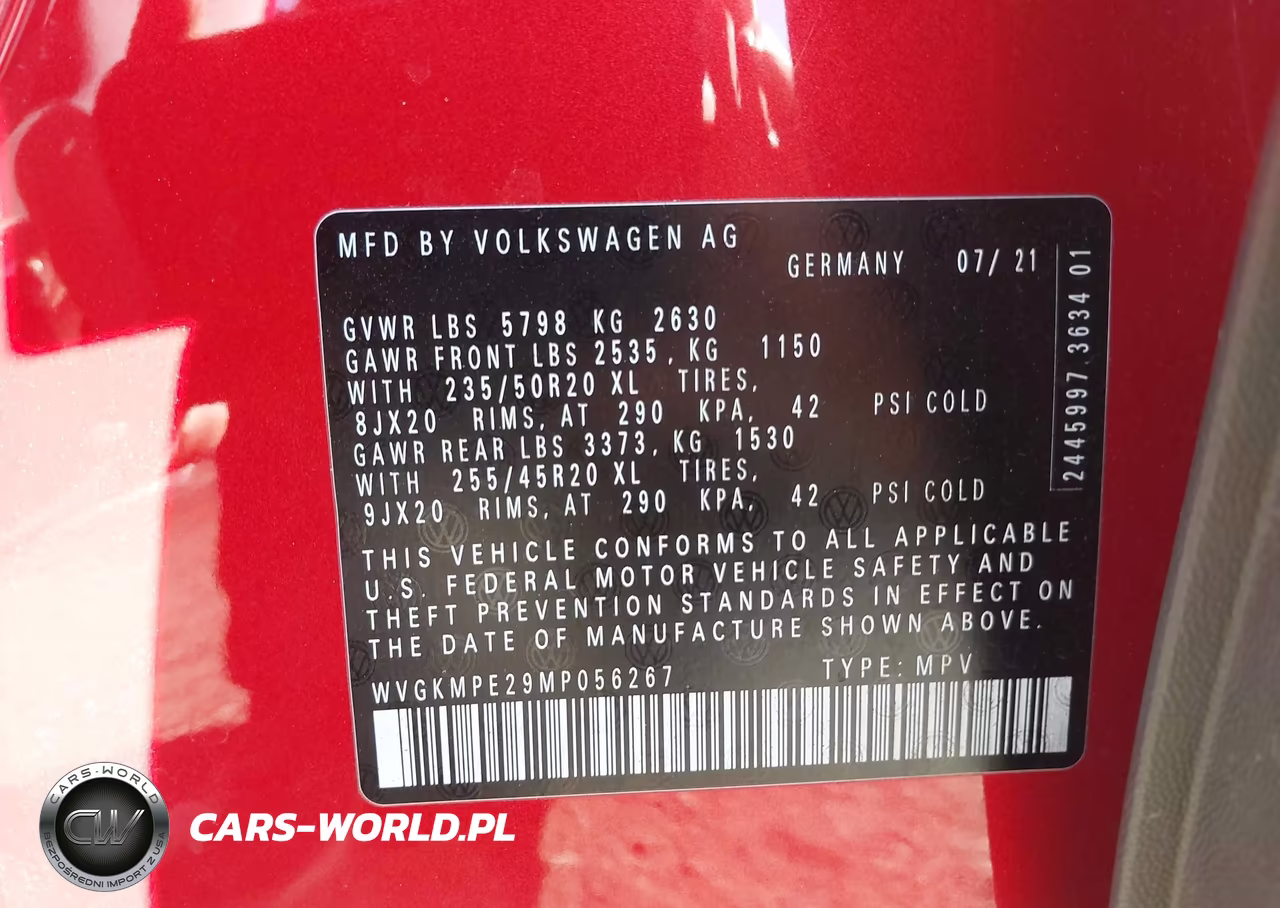 2021 Volkswagen Id.4 Pro S VIN:WVGKMPE29MP056267 - 9