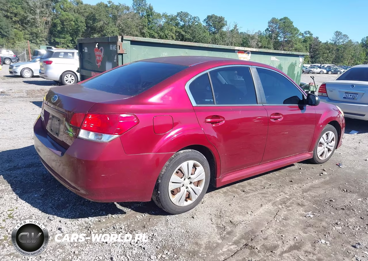 2011 Subaru Legacy 2.5I VIN:4S3BMCA69B3250551 - 4