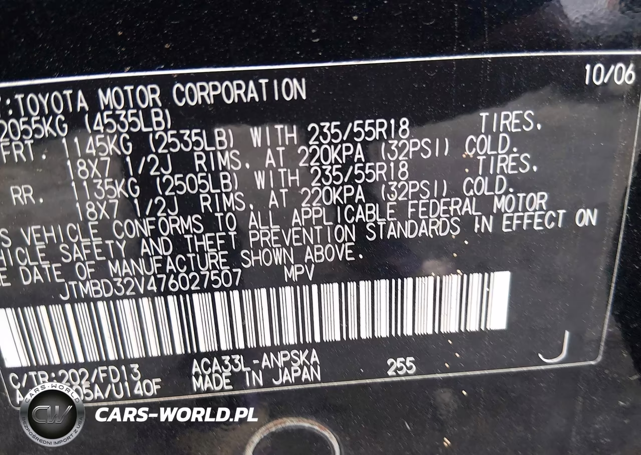 2007 Toyota Rav4 Sport VIN:JTMBD32V476027507 - 9