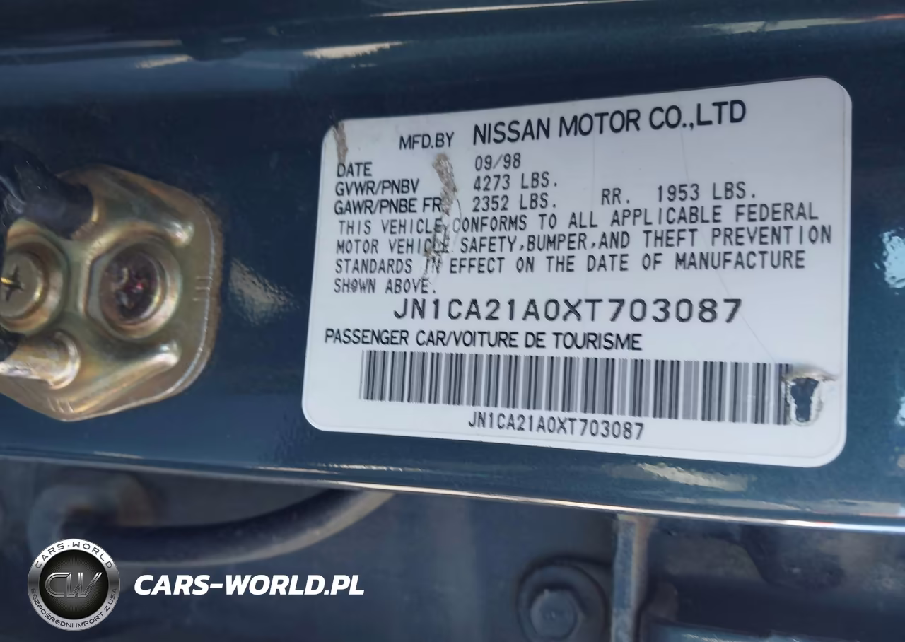 1999 Nissan Maxima Gle-Gxe-Se-Se-L VIN:JN1CA21A0XT703087 - 9