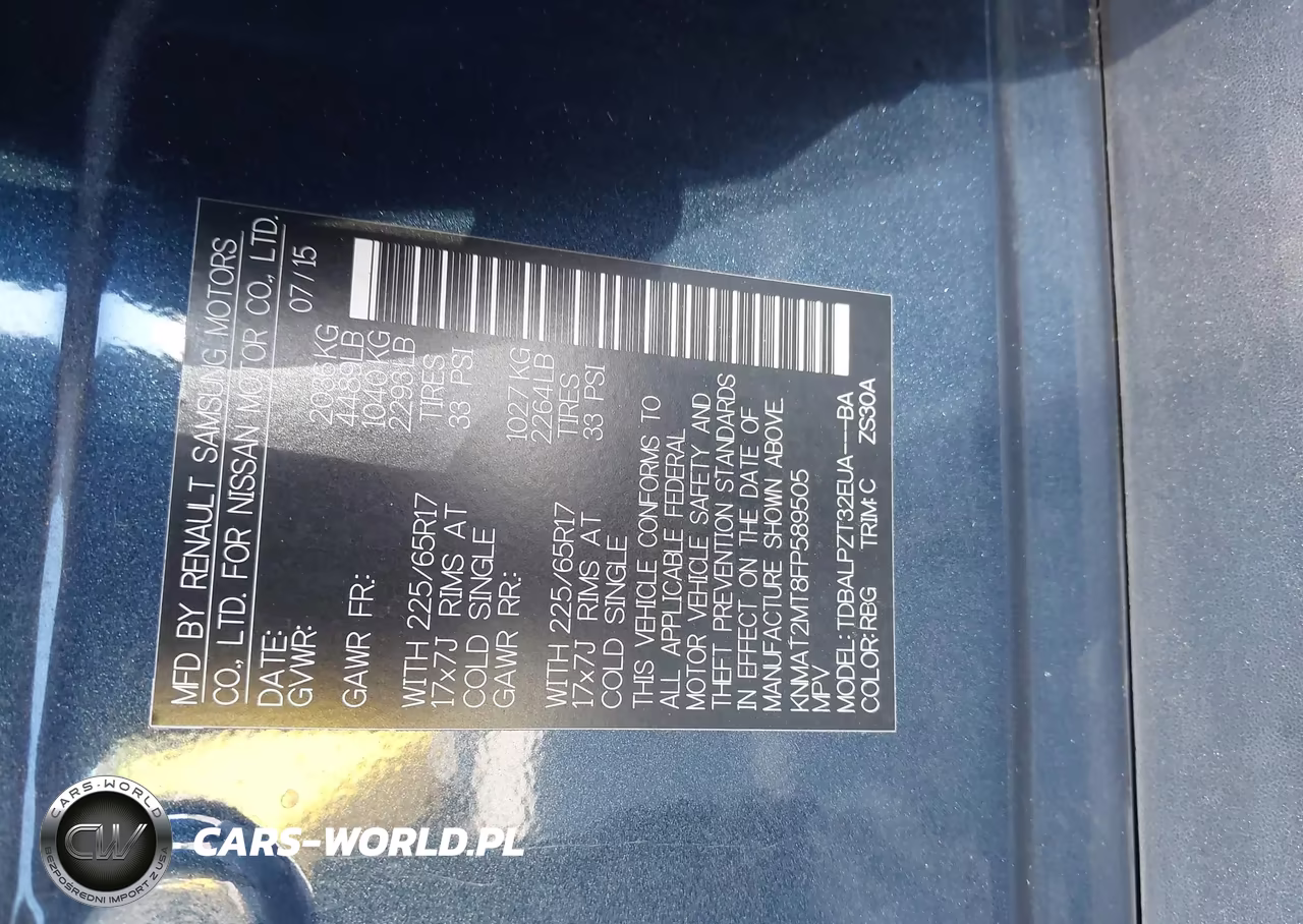 2015 Nissan Rogue S VIN:KNMAT2MT8FP589505 - 9