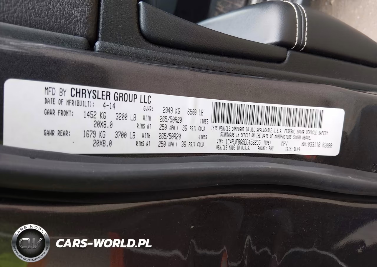 2014 Jeep Grand Cherokee Limited VIN:1C4RJFBG9EC458255 - 9