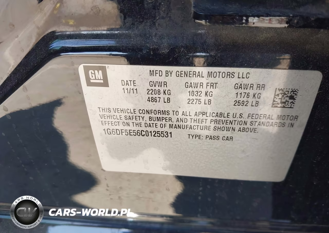 2012 Cadillac Cts Luxury VIN:1G6DF5E56C0125531 - 9