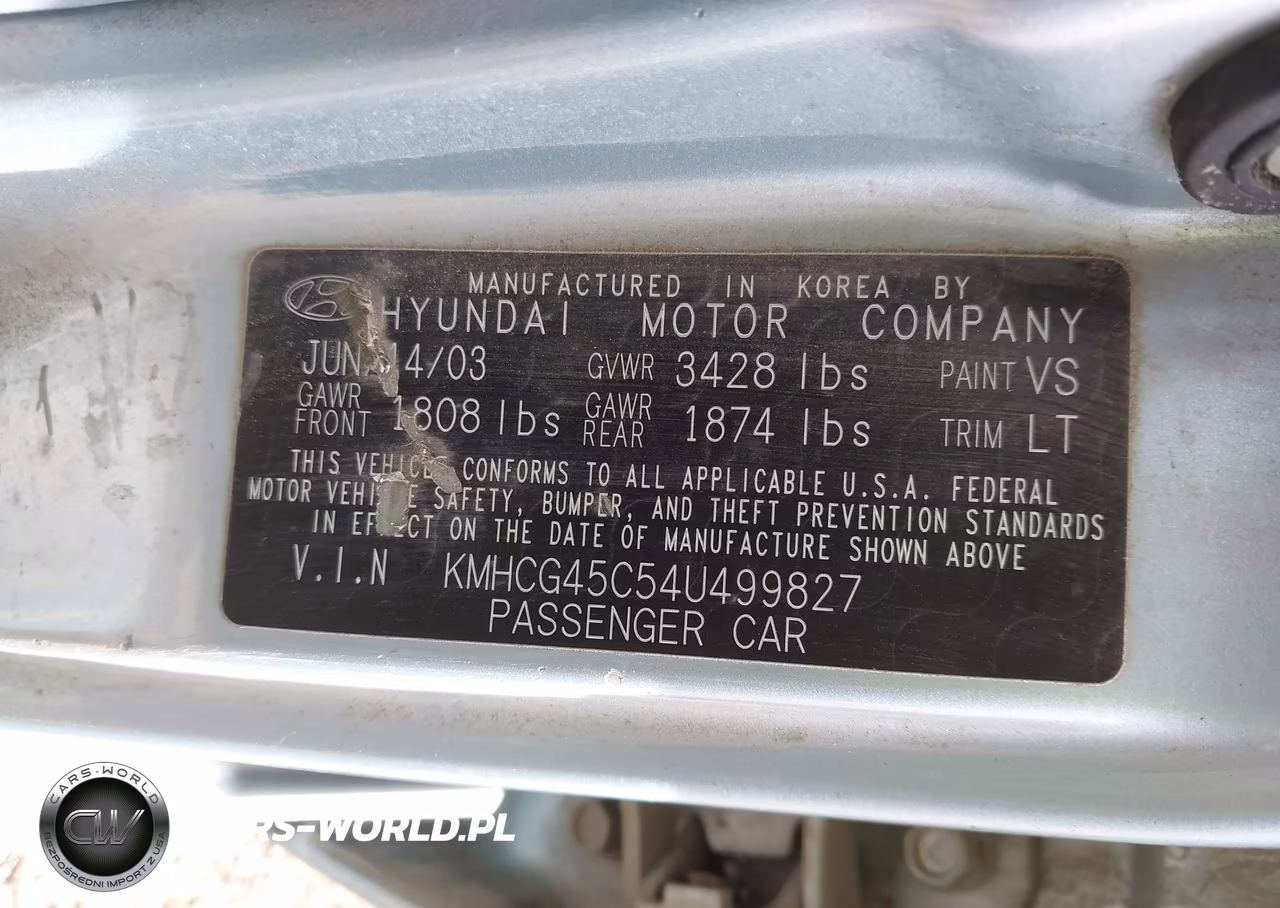 2004 Hyundai Accent Gl VIN:KMHCG45C54U499827 - 9