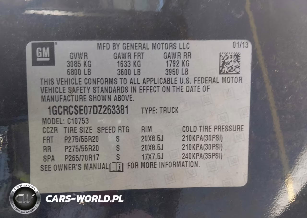 2013 Chevrolet Silverado 1500 Lt VIN:1GCRCSE07DZ263381 - 9