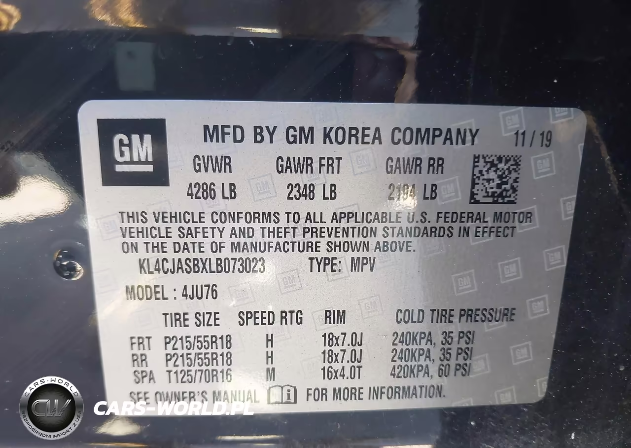 2020 Buick Encore Fwd Preferred VIN:KL4CJASBXLB073023 - 9